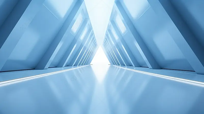 极简3D抽象现代科技空间背景