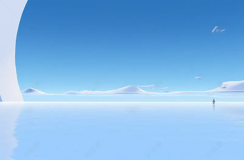 3D简洁背景空间