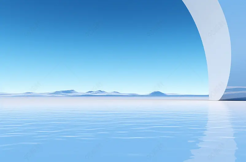 3D简洁背景空间