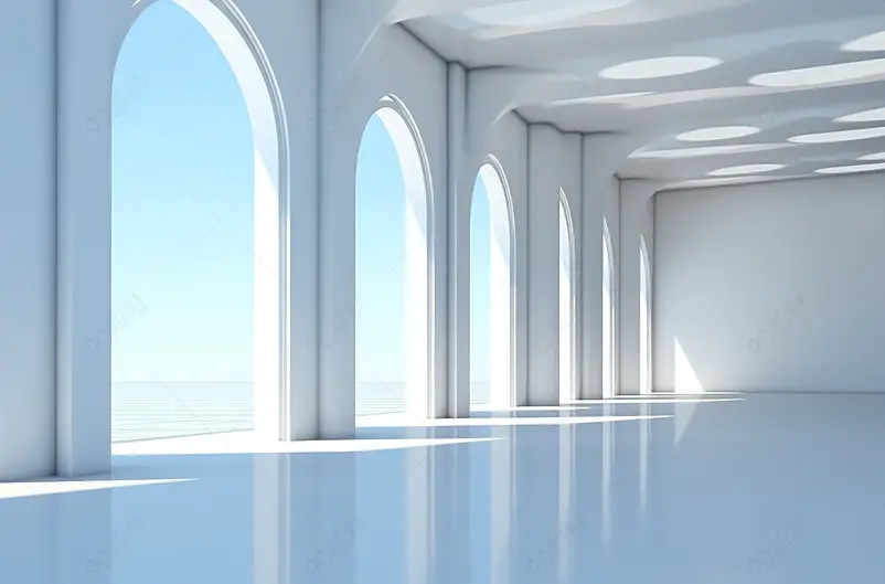 3D简洁空间背景