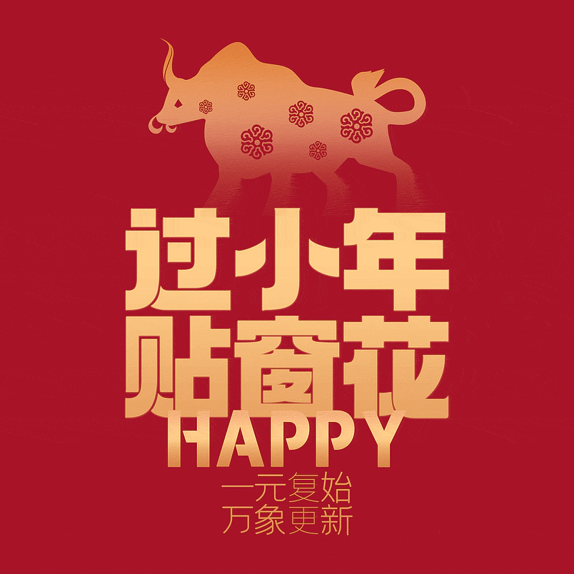 过小年贴窗花