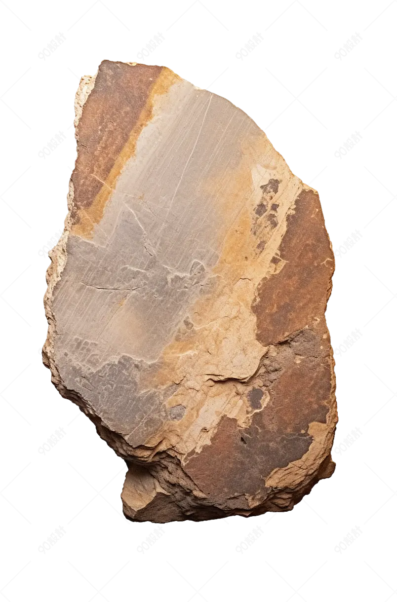 棕色不规则形状天然石材固体自然