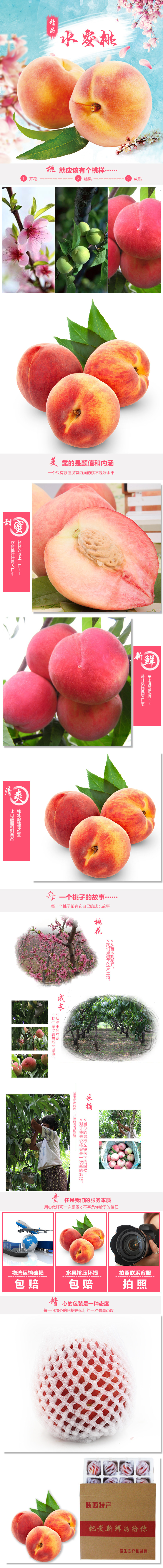 生鲜水蜜桃详情页