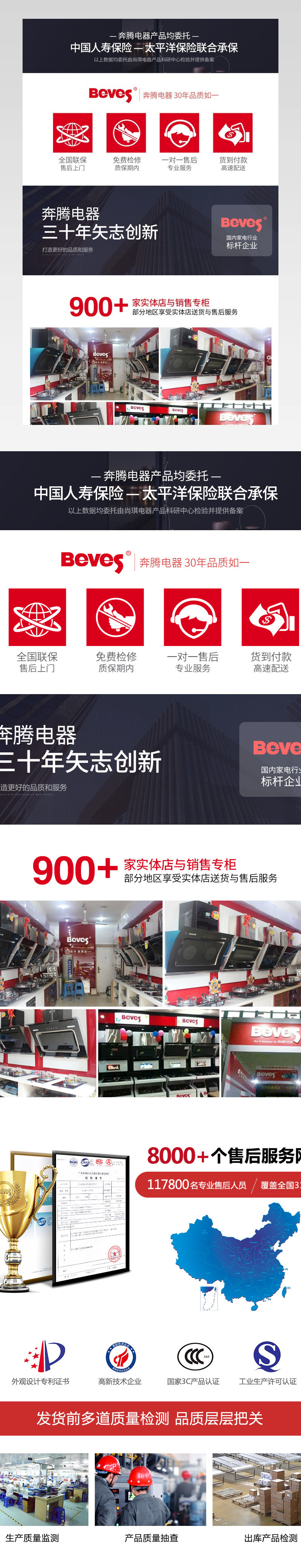 生活家电店铺综合页面售后保险七天无理由