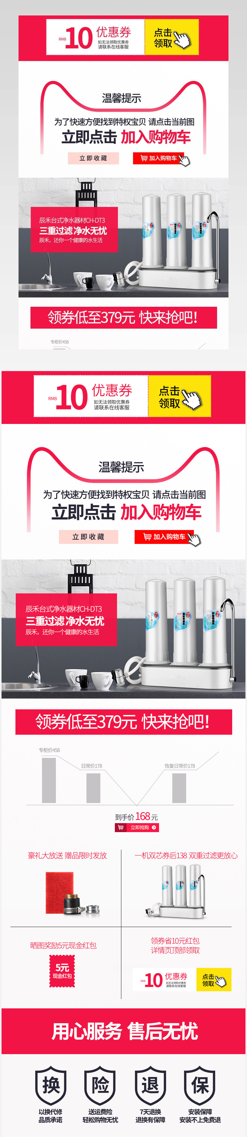  家用电器净水器关联模板PSD