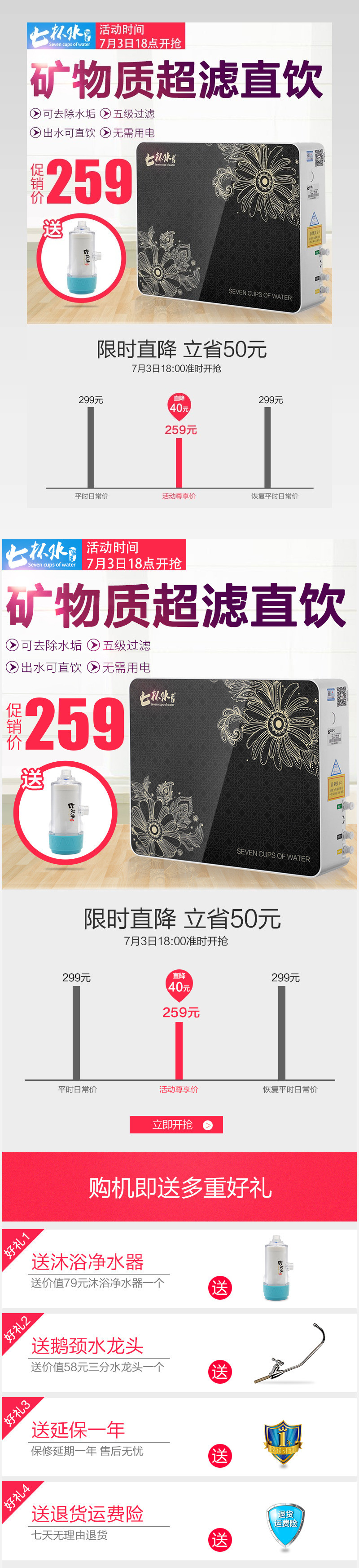生活家电净水器滤水器关联销售PSD