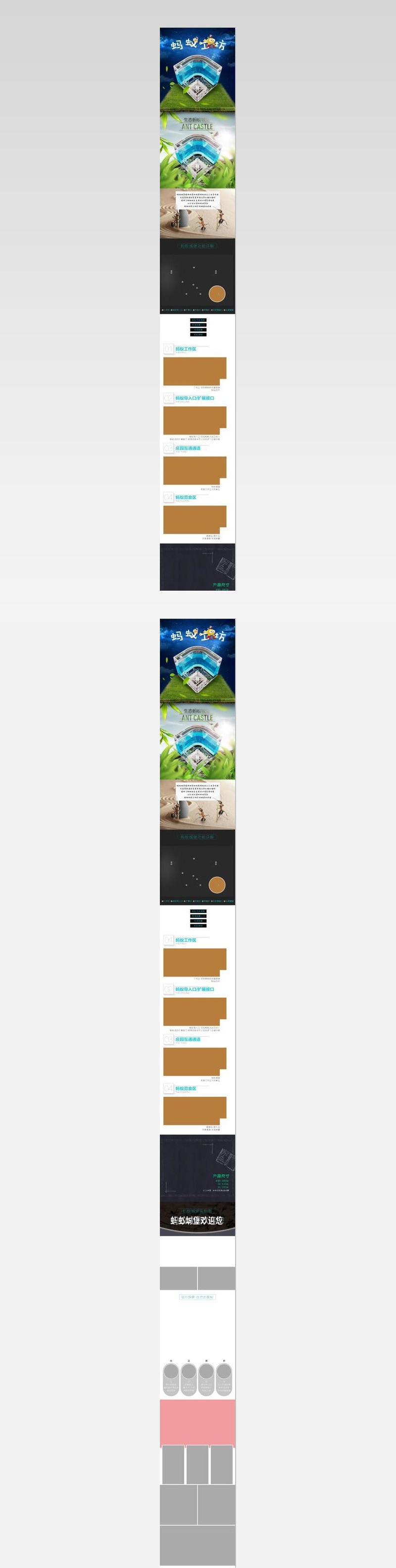 清新自然小宠蚂蚁工坊详情页  