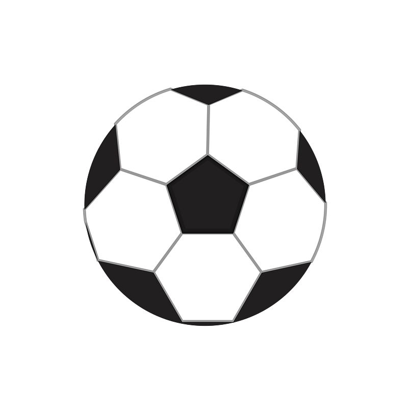 手绘矢量扁平世界杯足球