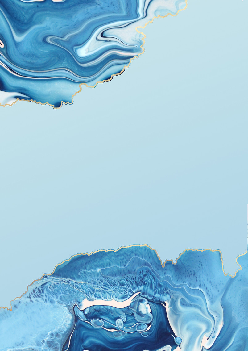 清新淡雅蓝色质感鎏金背景图片