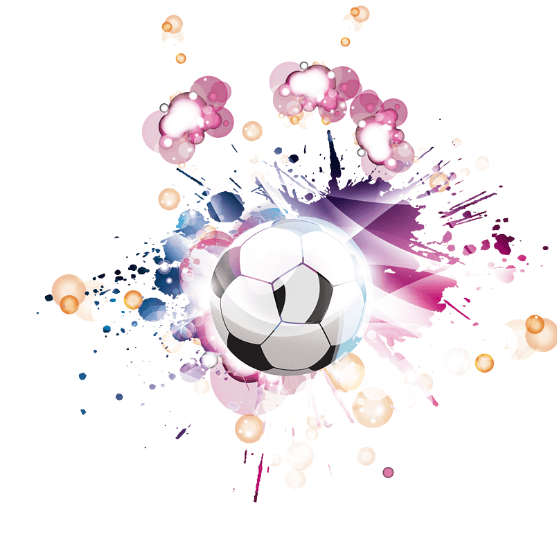 足球炫彩世界杯矢量图