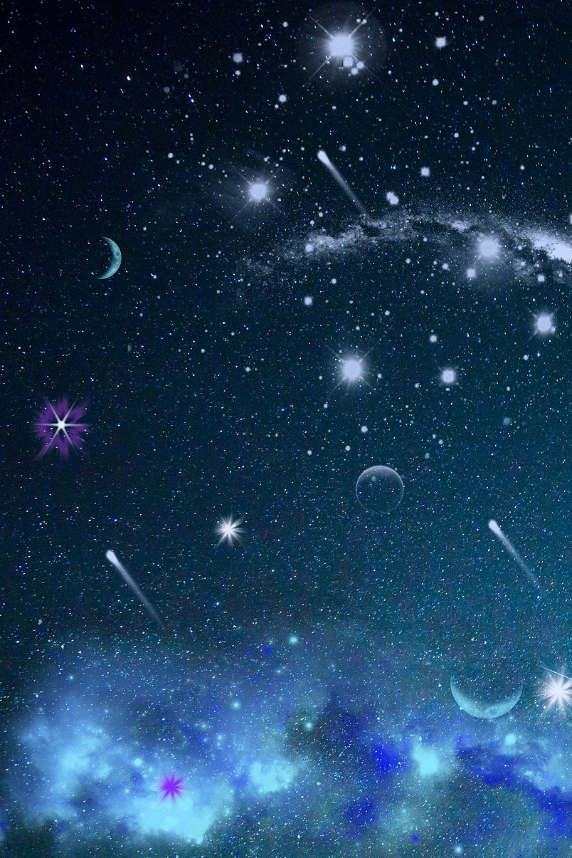 流星宇宙星空海报背景图