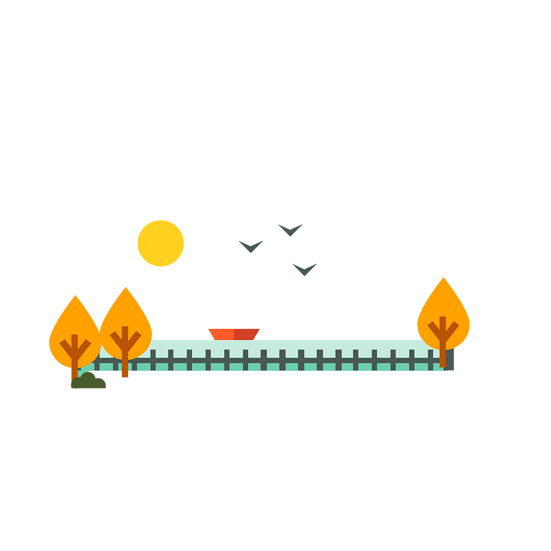 卡通公园场景png