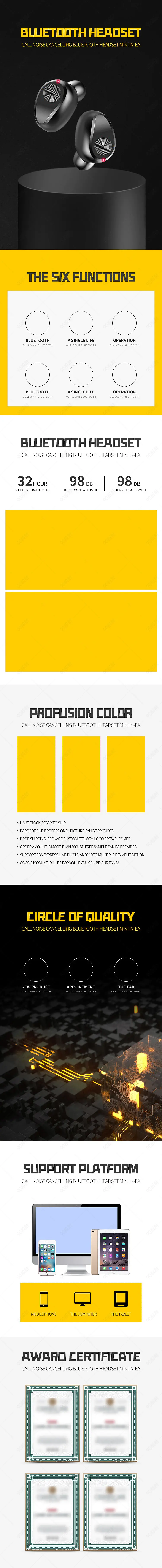 简约大气英文阿里巴巴国际站电子产品详情页