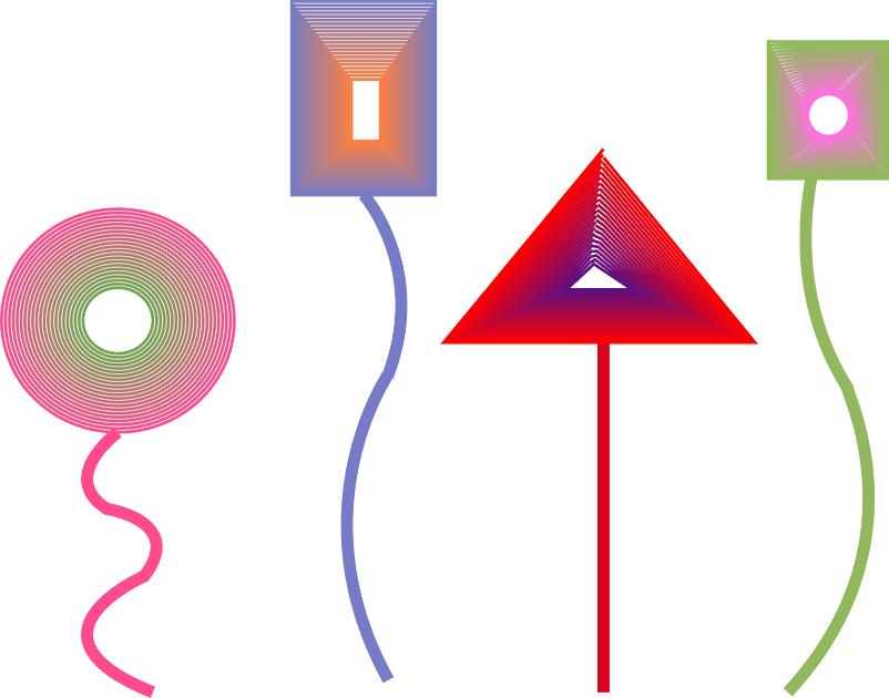 波普风格几何图形免扣