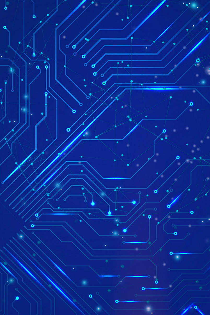 蓝色商务科技线条海报背景