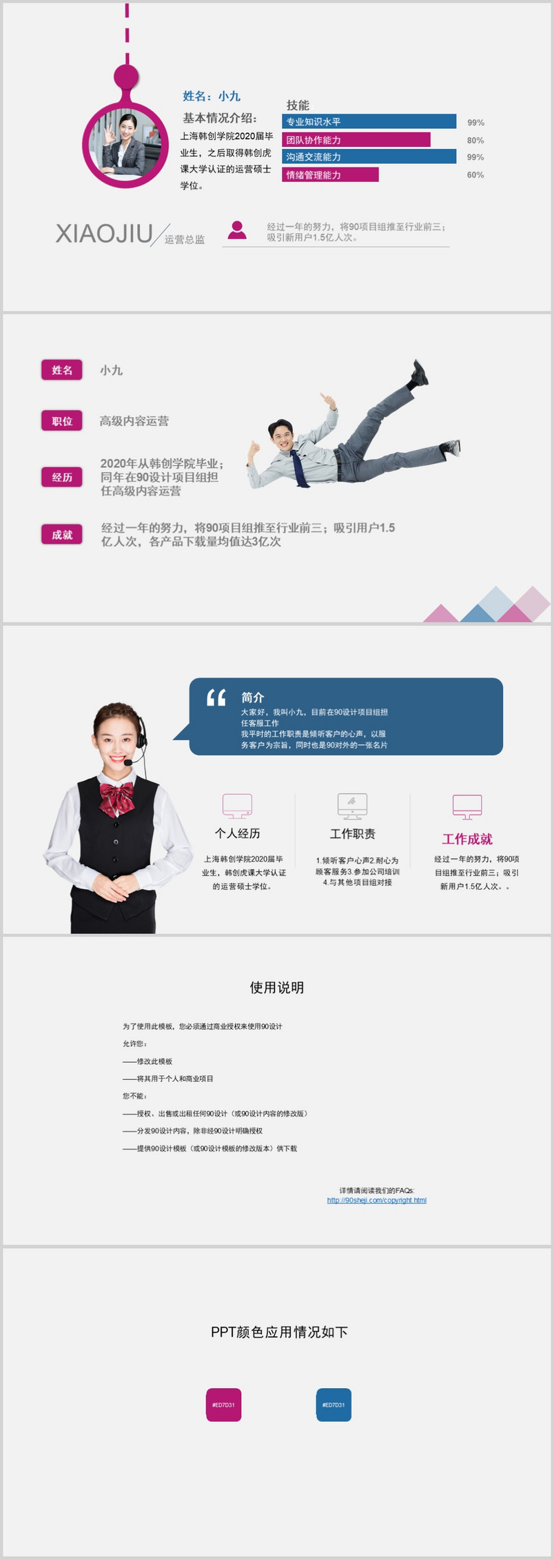 简约商务PPT介绍信息图示