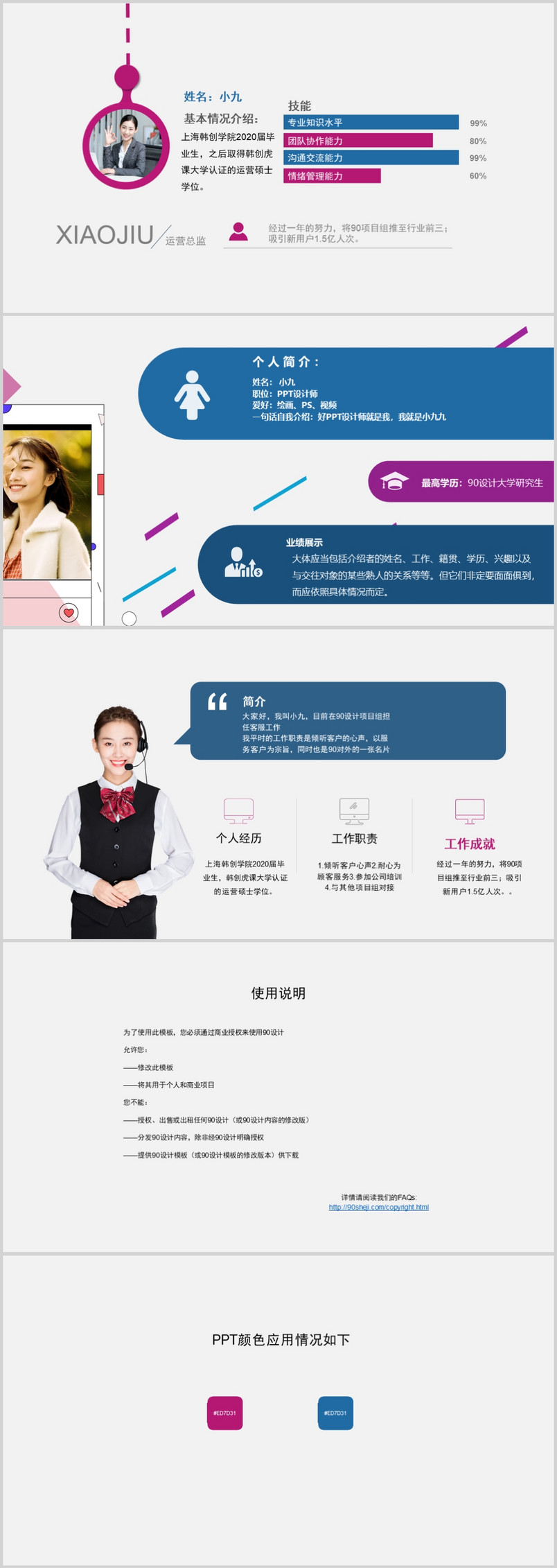 简约商务风格介绍PPT信息图示