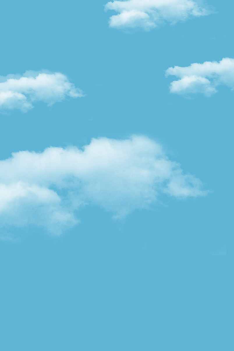 简约蓝天白云海报背景