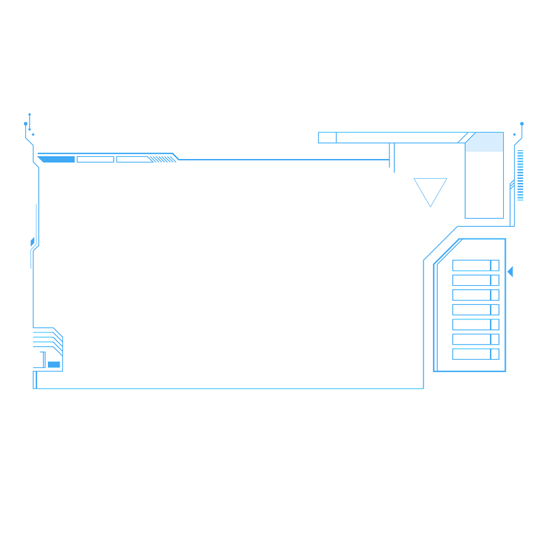 科技感几何线条组合图形形状边框
