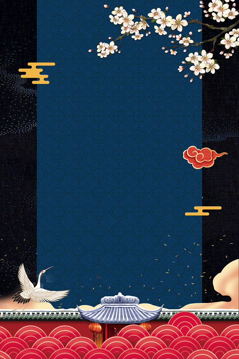 创意合成中国风新年签背景合成海报