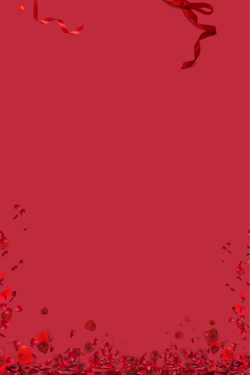七夕红色psd分层banner