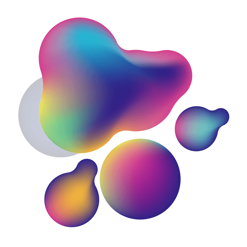 酷炫渐变的流体装饰图案PNG