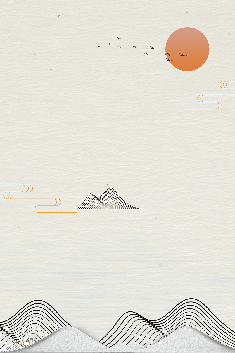 简约线条中国风背景