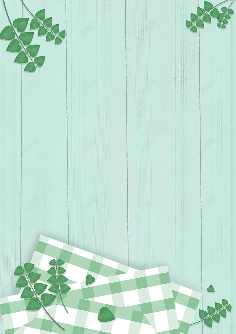 夏日小清新清凉桌面绿色系背景图 