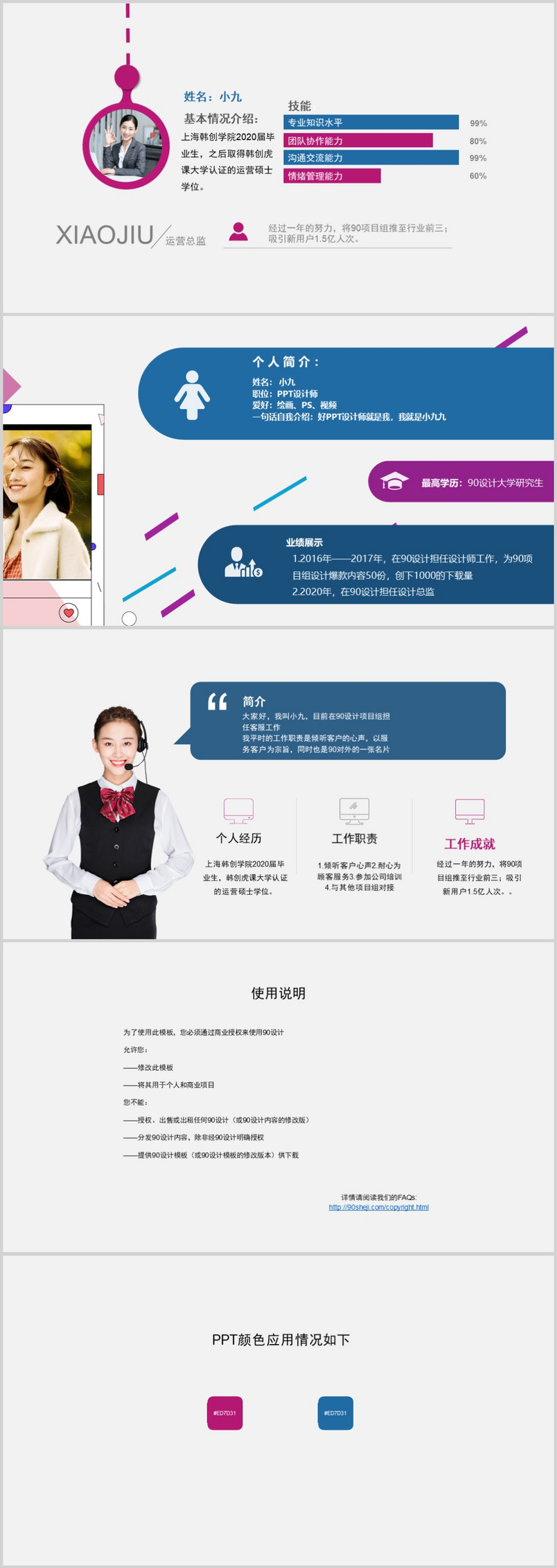 简约商务风格介绍PPT信息图示