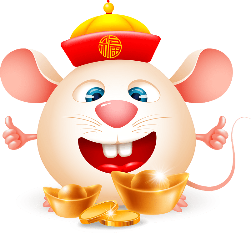 新年新春鼠年可爱吉祥小老鼠