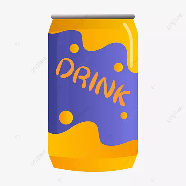 美丽的紫橙色易拉罐