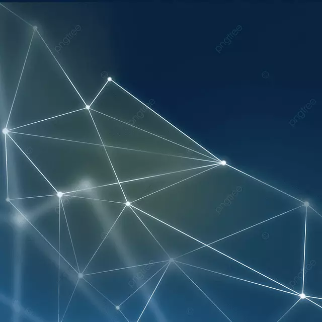 淡蓝色卡通背景光效几何边框