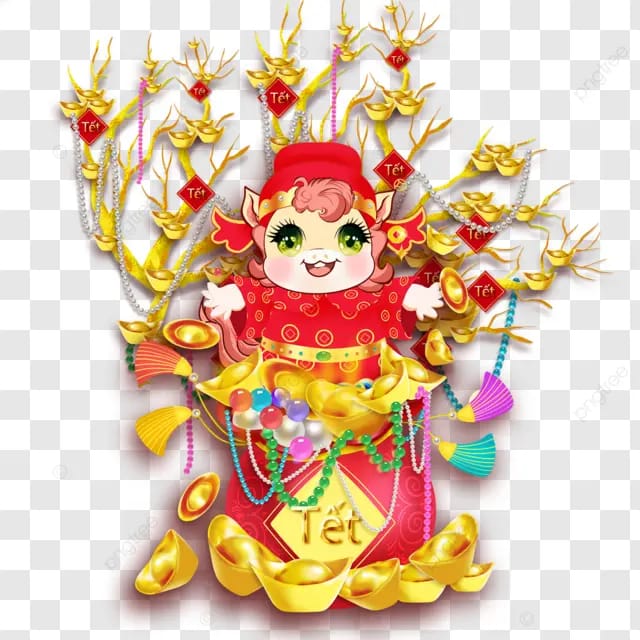 2026越南春节越南节日越南风俗越南马金元宝红包摇钱树福袋聚宝盆