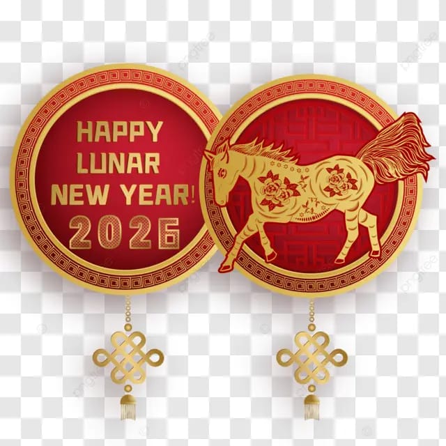 2026年马年春节农历新年生肖马年新年快乐卡通马过年节日卡通马