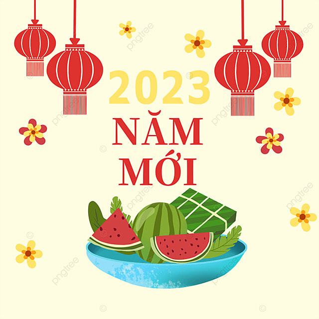 越南新年祝福传统风格社交媒体模板