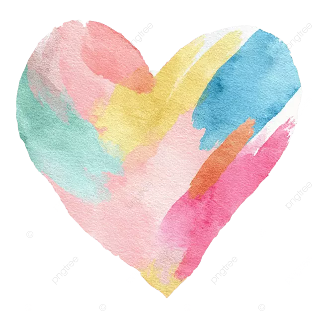 柔和的粉彩水彩心形图案，充满奇思妙想的儿童房风格