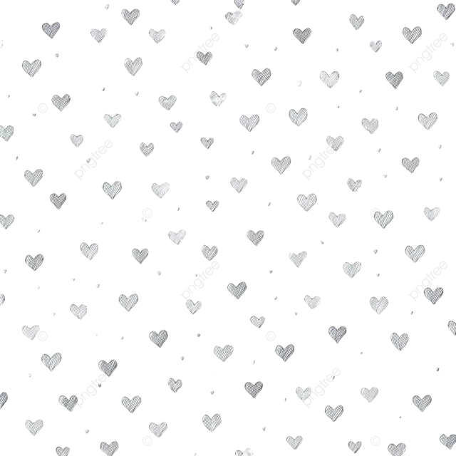 白色爱心壁纸，白色背景上点缀着小爱心