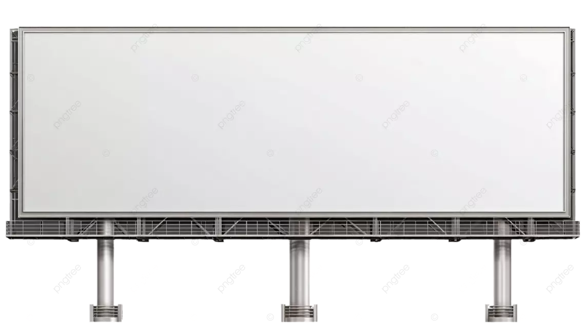 带有灰色面板 深色边框和四盏灯的广告牌