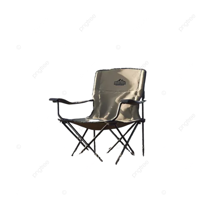 宽敞露营地的户外品牌展示柜，带定制椅子和自然照明