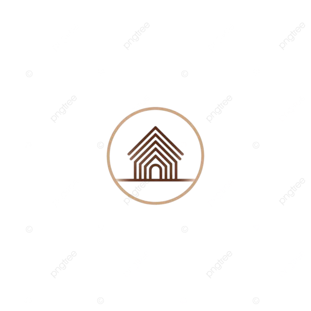 极简主义圆形图标设计，抽象温馨家居符号，几何线条艺术，温暖的中性色调。