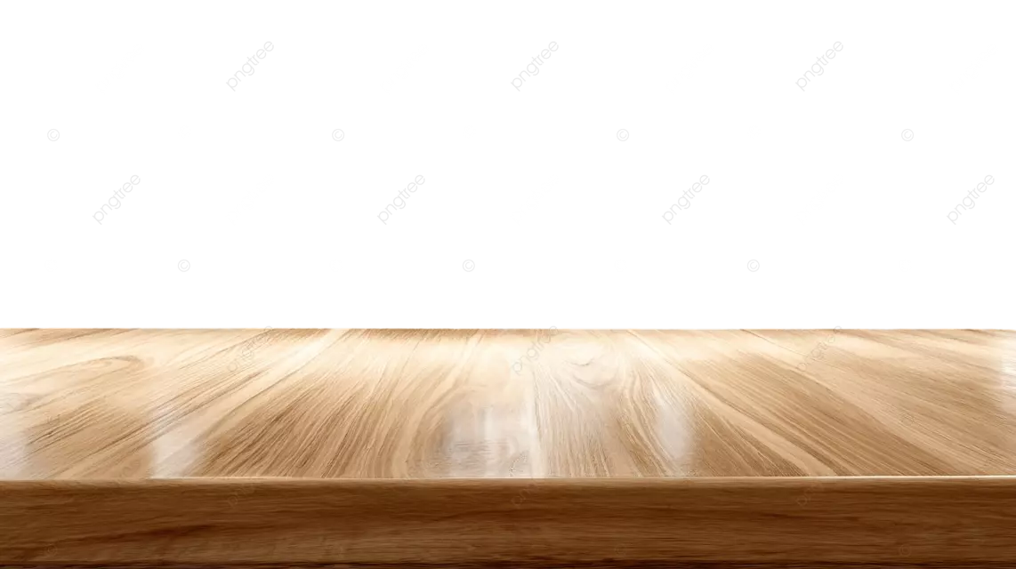 木桌，天然纹理，在棋盘格背景下反射光线