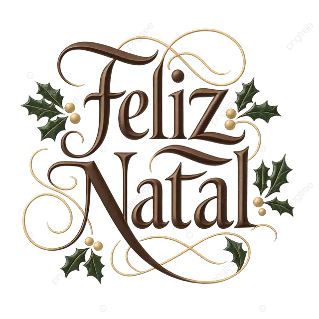 圣诞快乐手绘字母圣诞树寒假矢量插图