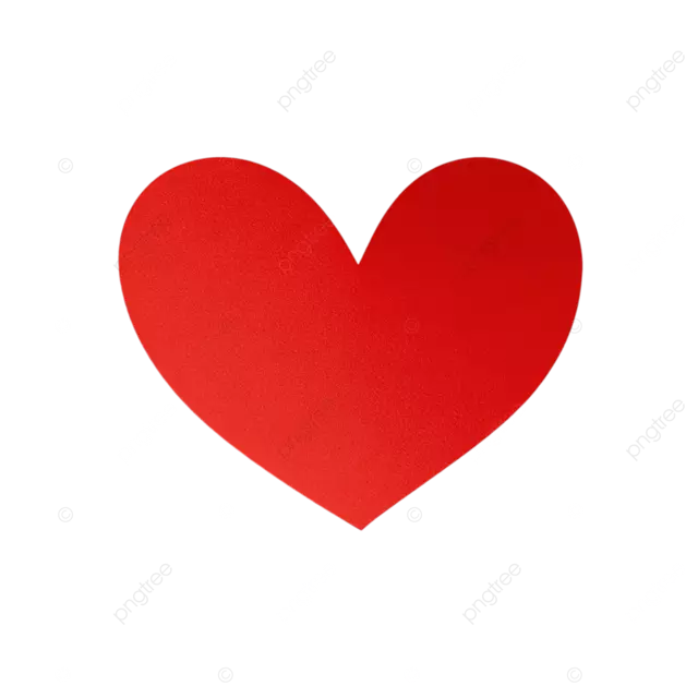 白色背景 png 样式无阴影红心贴纸