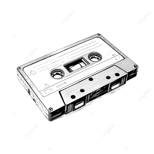 复古磁带线条图