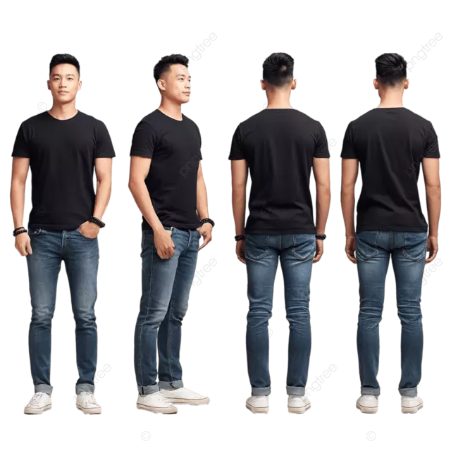 时尚的印尼男士四角度休闲时尚图册参考