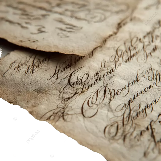 复古信纸 A5 尺寸精致的旧书法古董米色纹理背景柔软棕褐色墨水优雅深色学术风格插图