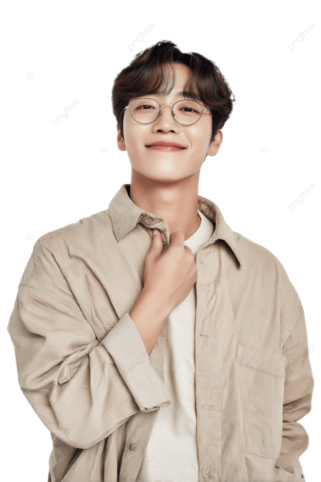 在休闲米色服装穿着相机的帅气的年轻人