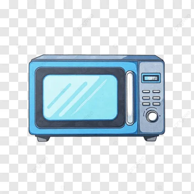 蓝色微波炉