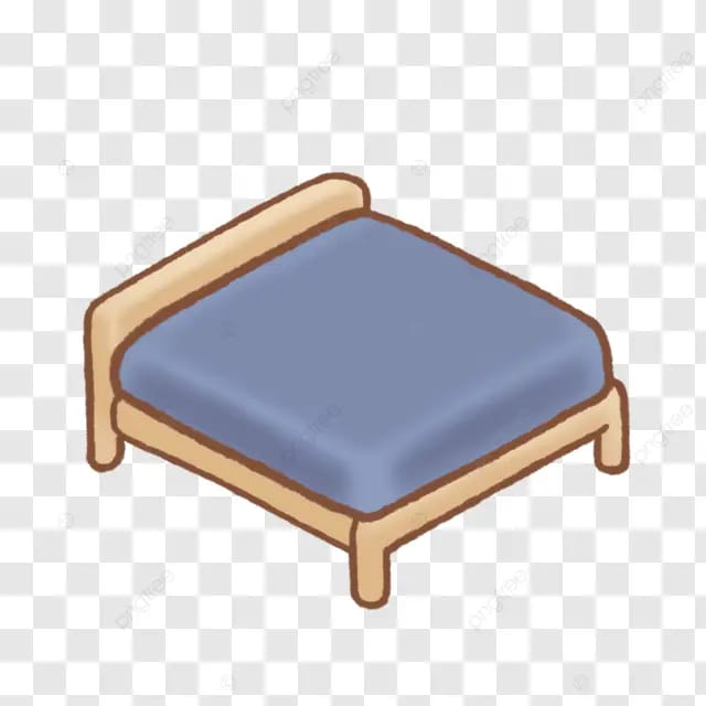卡通q版可爱涂鸦风床木床