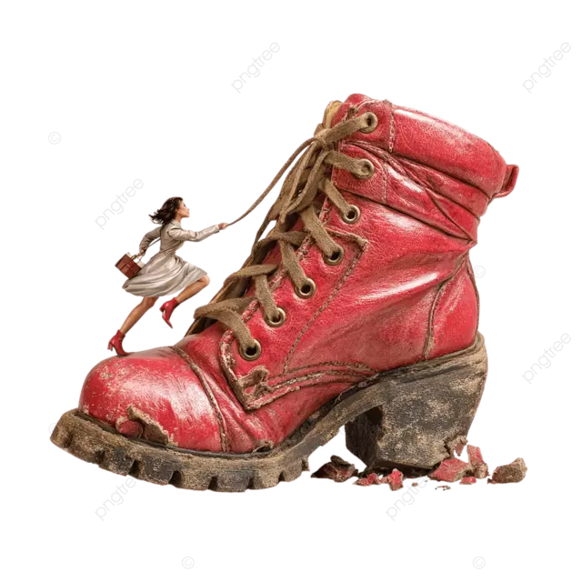 有趣的书呆子抵制巨大的女人的鞋子专辑封面逼真的高分辨率白色背景